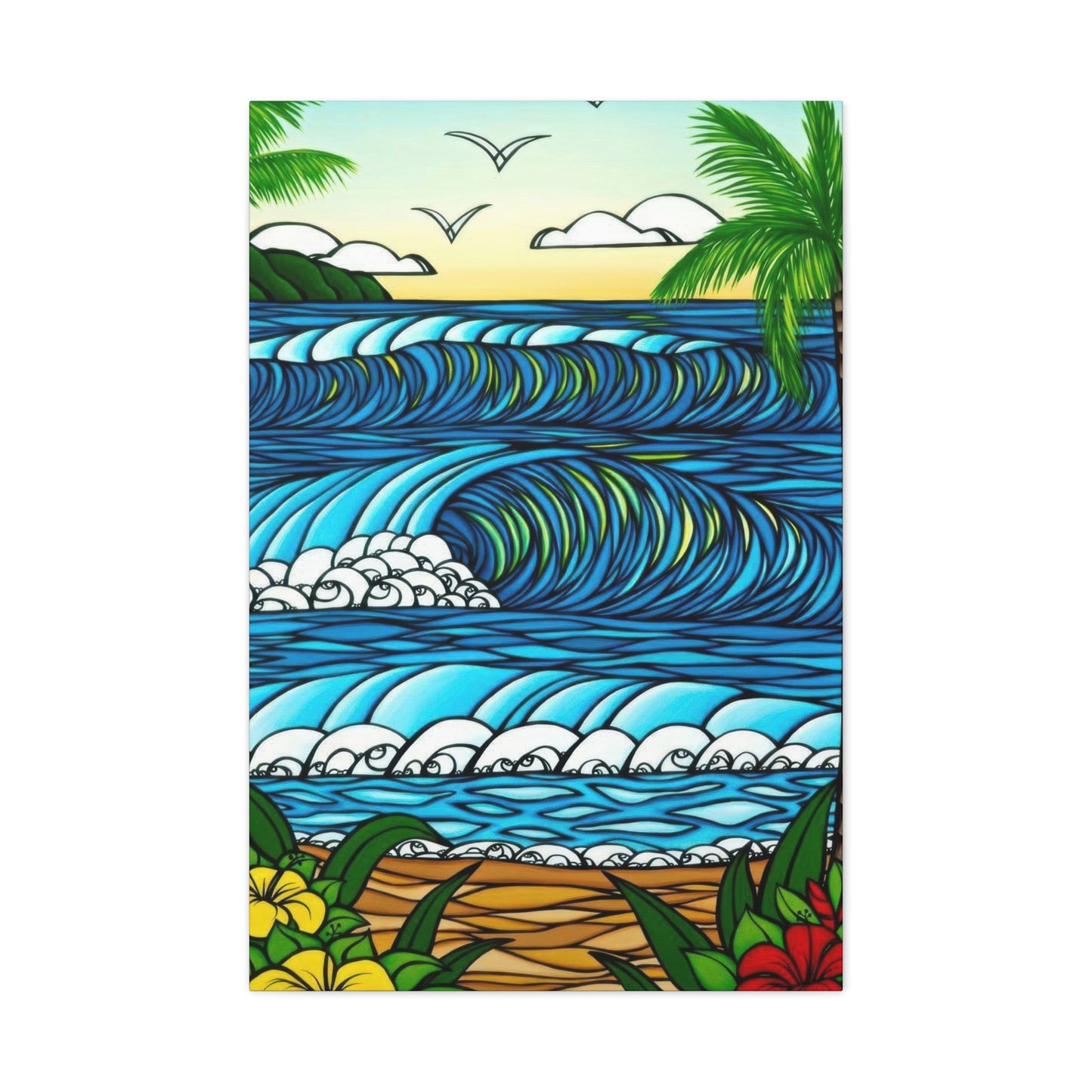 Hawaiian Waves Wall Art & Canvas Prints
