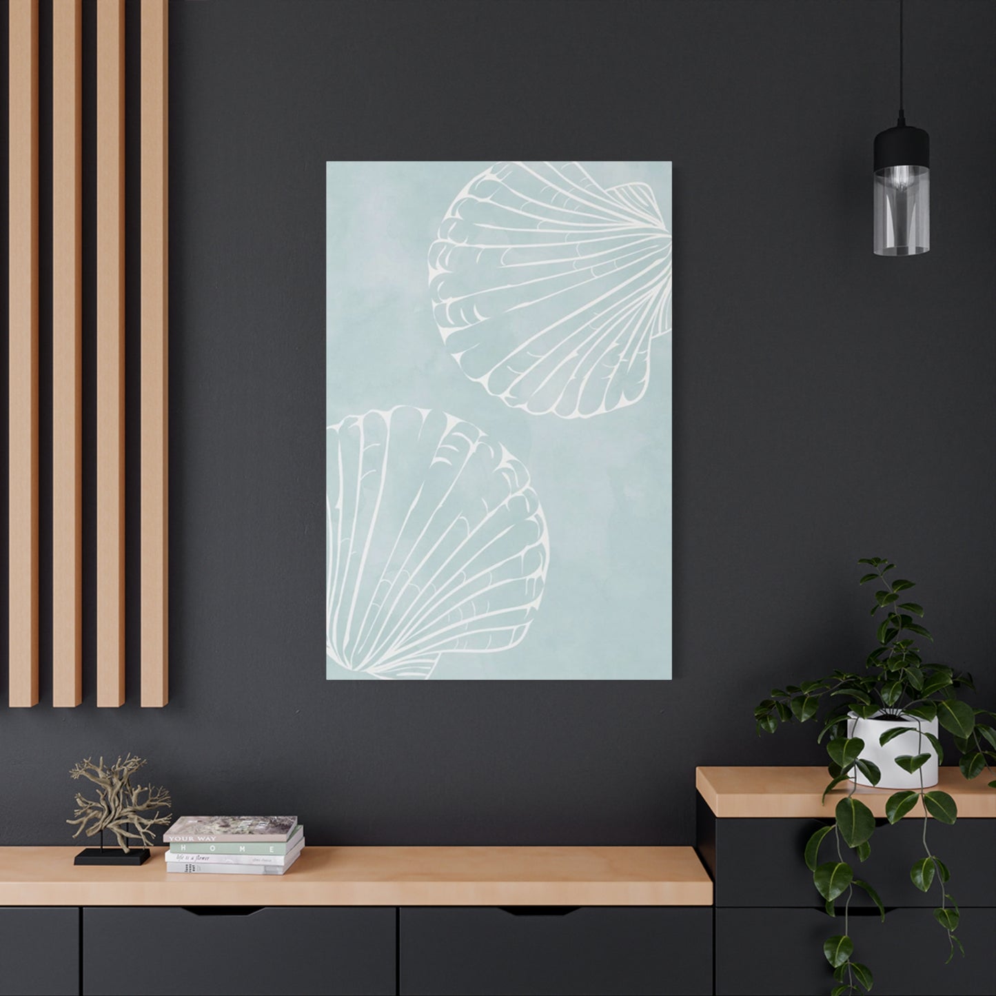 Blue Shell Painting Wall Art & Canvas Prints