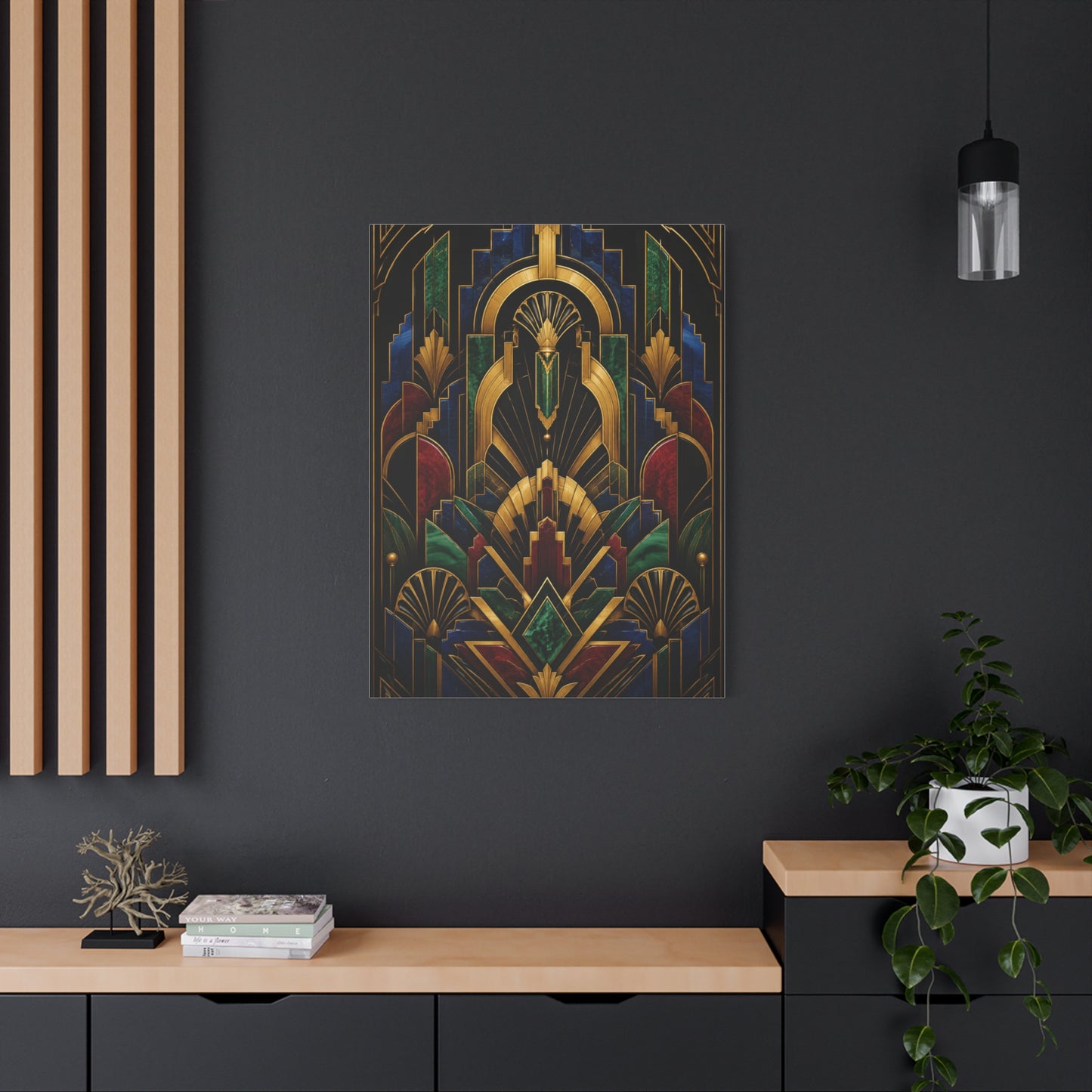 Neo Art Deco Jewel Geometry Wall Art & Canvas Print