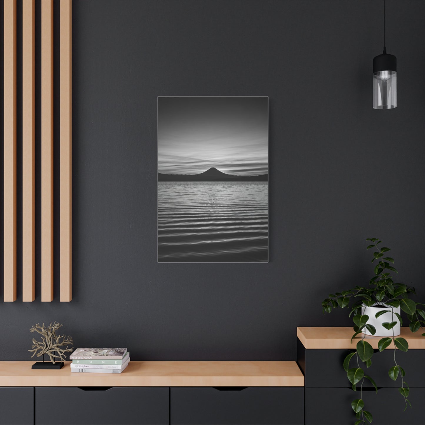 Serene Horizon Mountain Reflection Wall Art & Canvas Prints