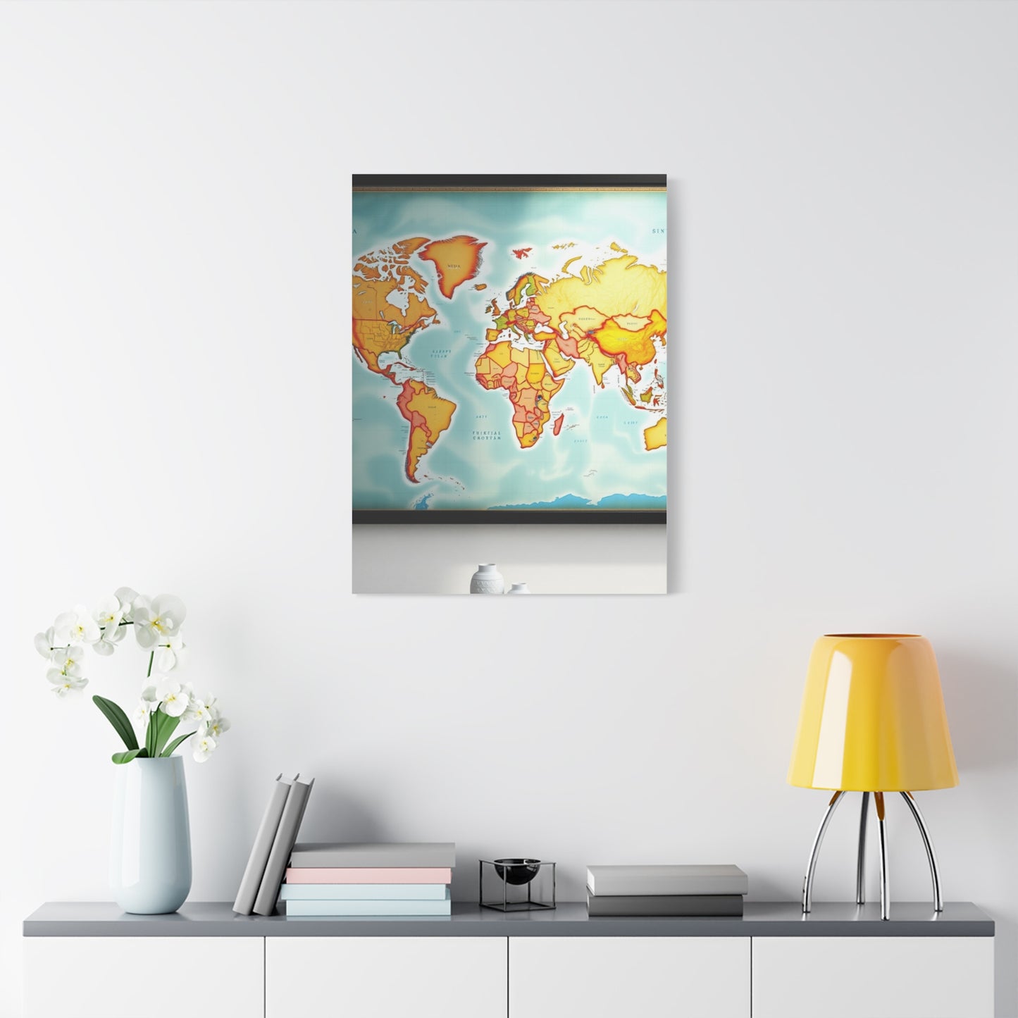 World Map Art Refined Canvas Wall Art & Canvas Print