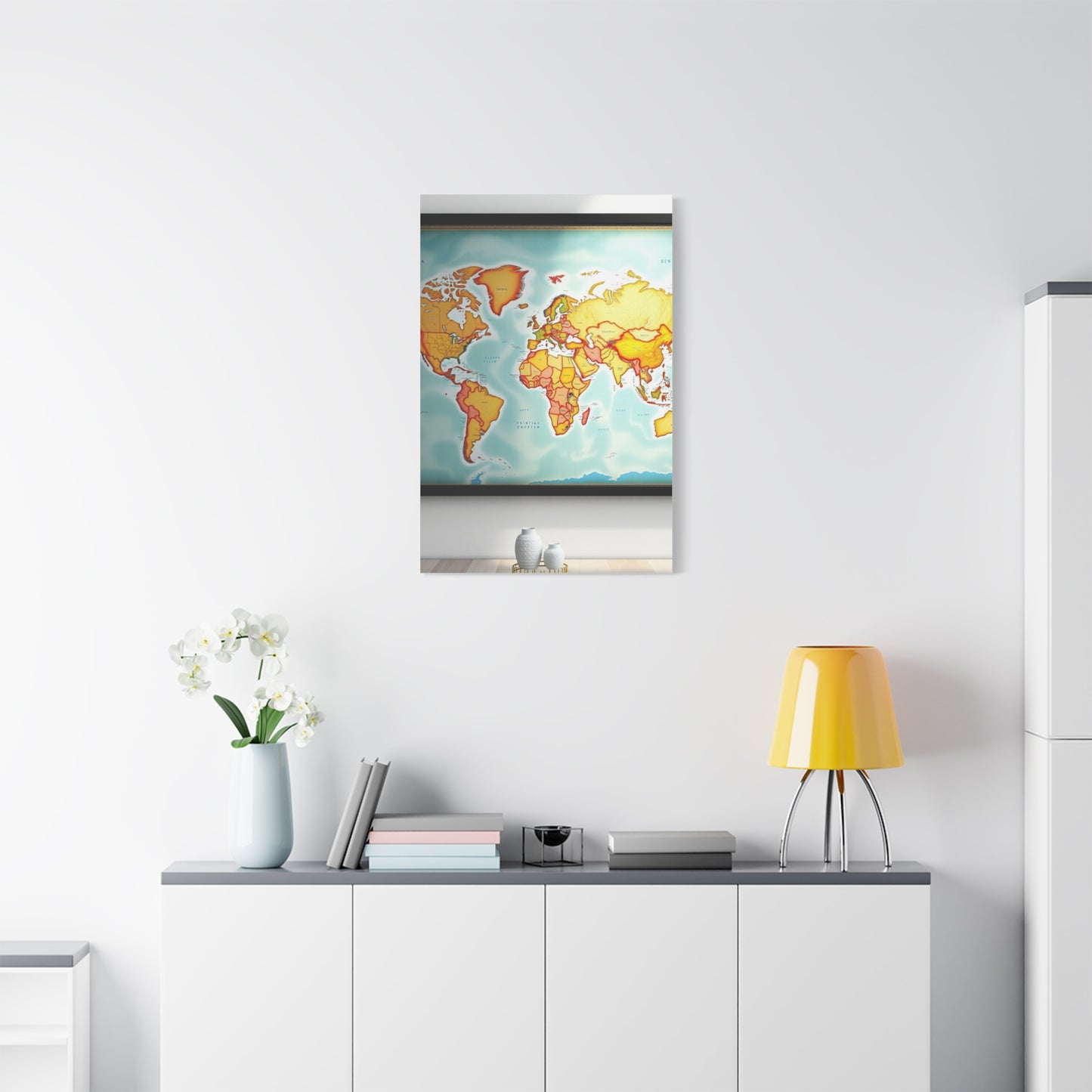 World Map Art Refined Canvas Wall Art & Canvas Print