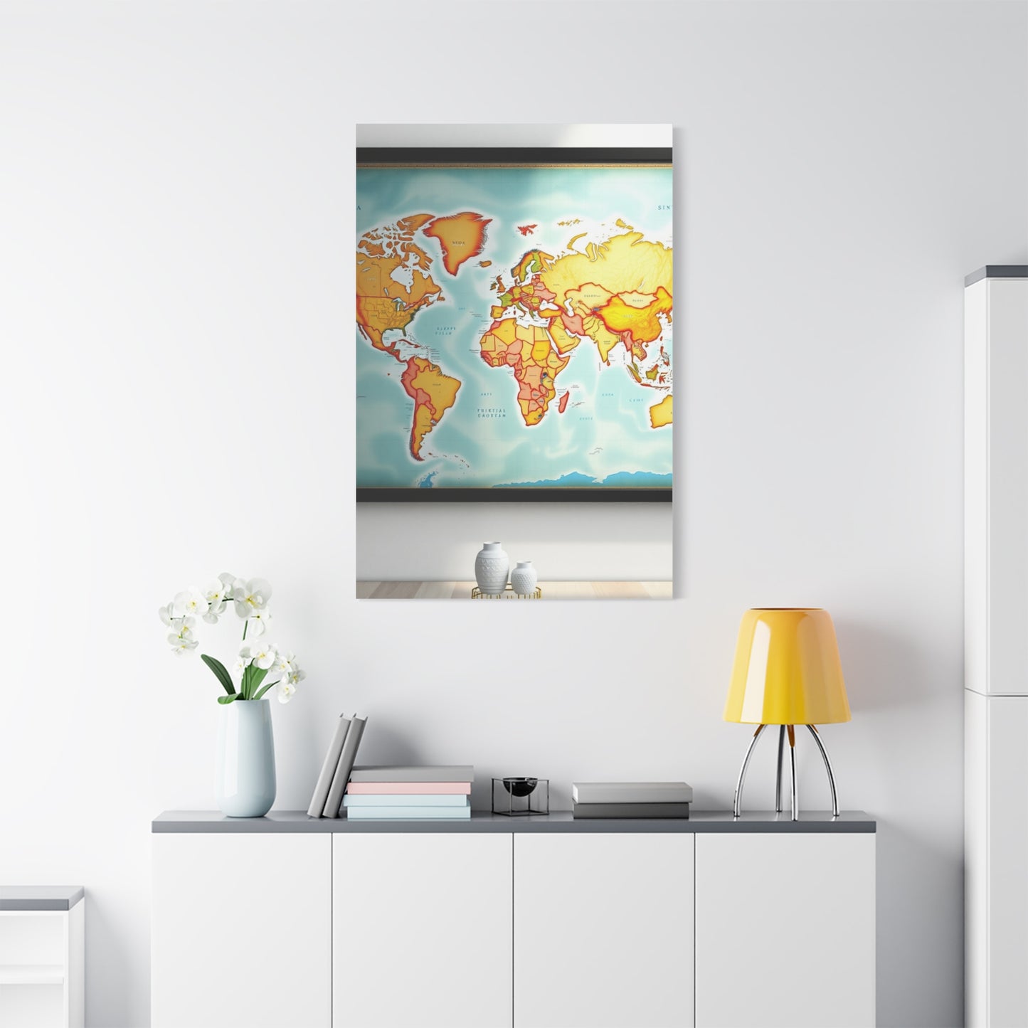 World Map Art Refined Canvas Wall Art & Canvas Print