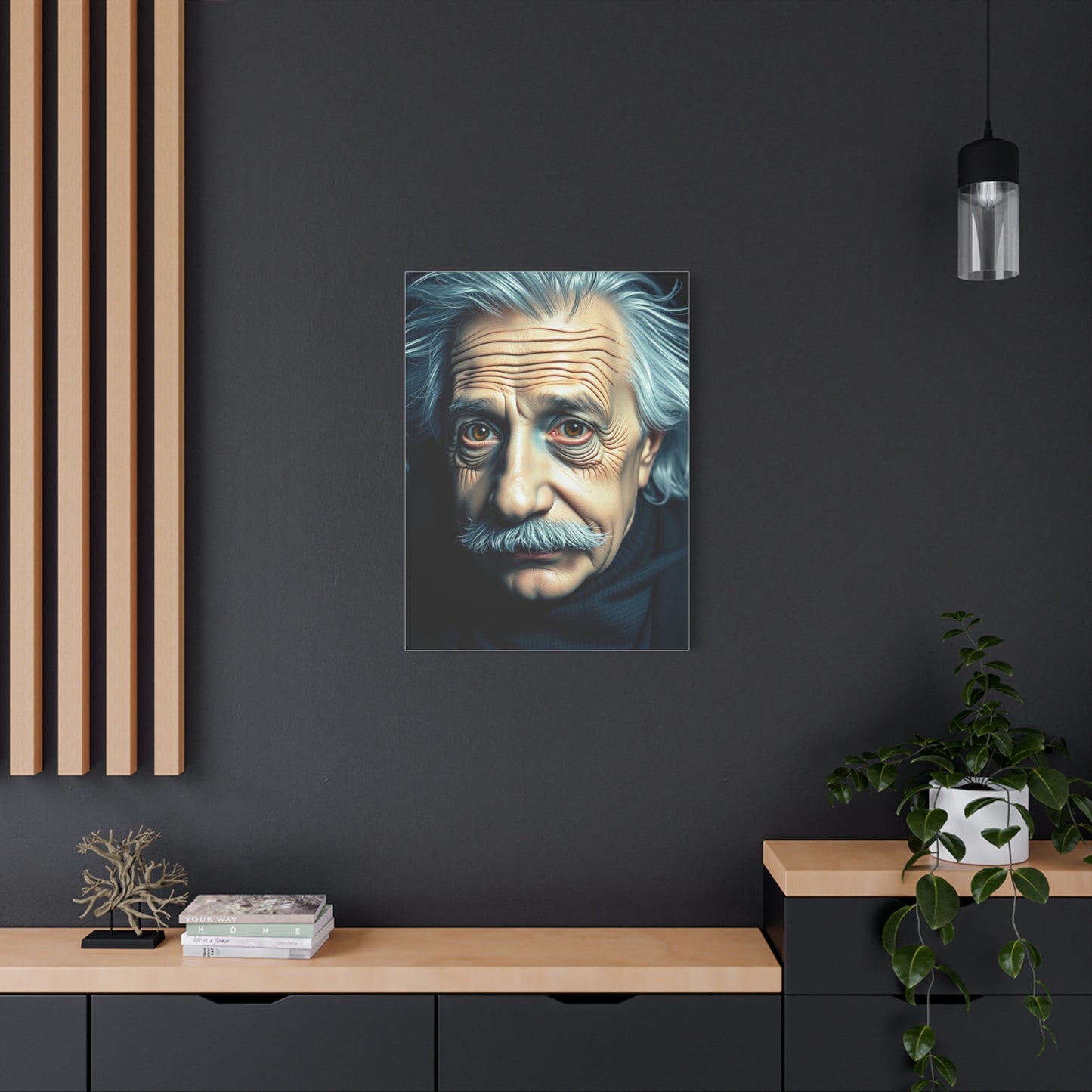 Albert Einstein Art Refined Canvas Wall Art & Canvas Print
