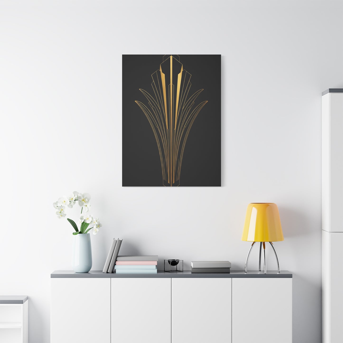 Art Deco Crown Radiance Wall Art & Canvas Prints