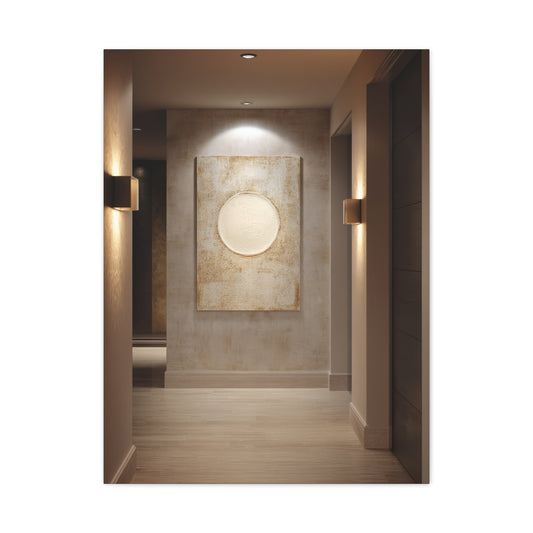 Minimalist Textured Luxury Hotel Hallway Wall Art & Canvas Print