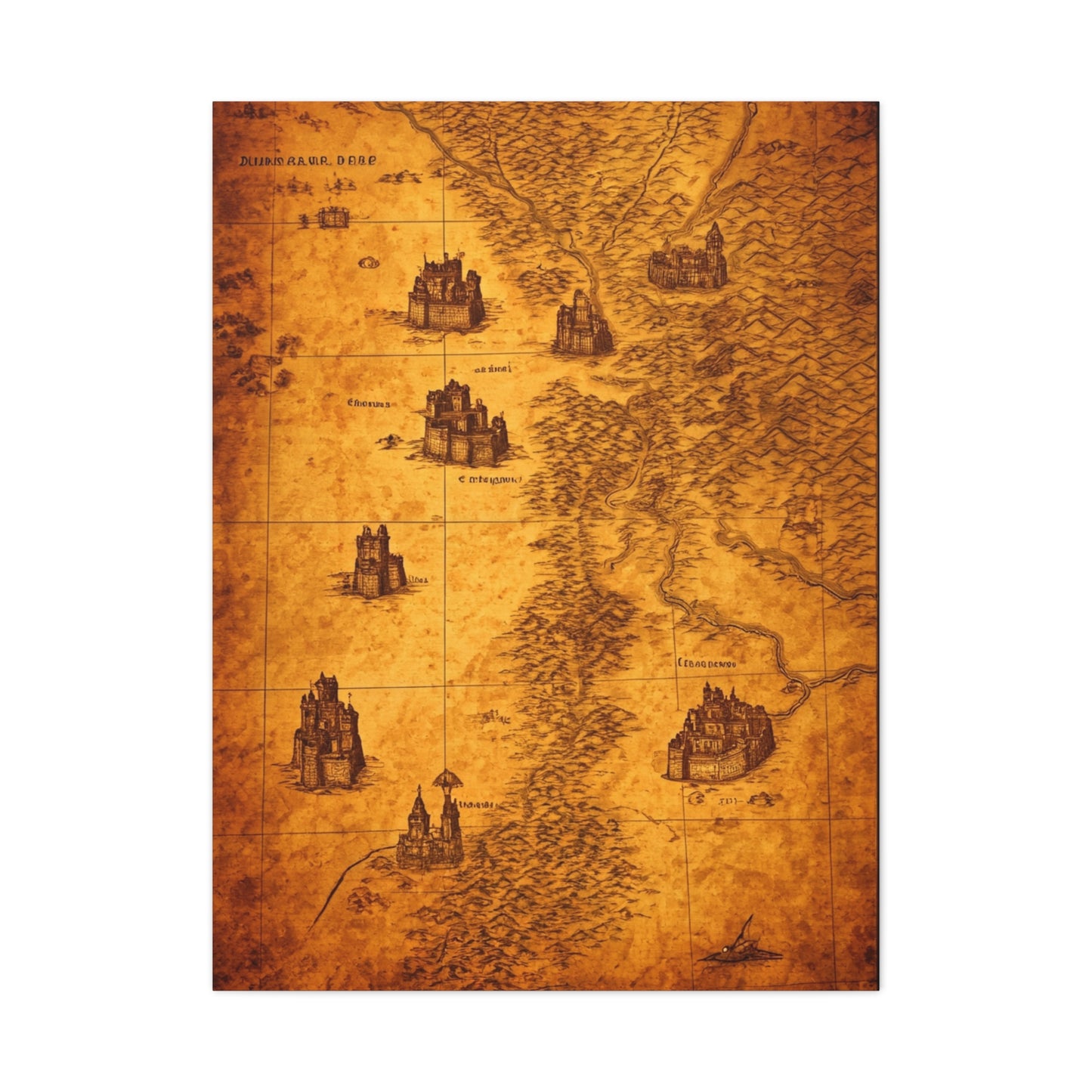 Antique Coastal Exploration Chart Wall Art & Canvas Prints