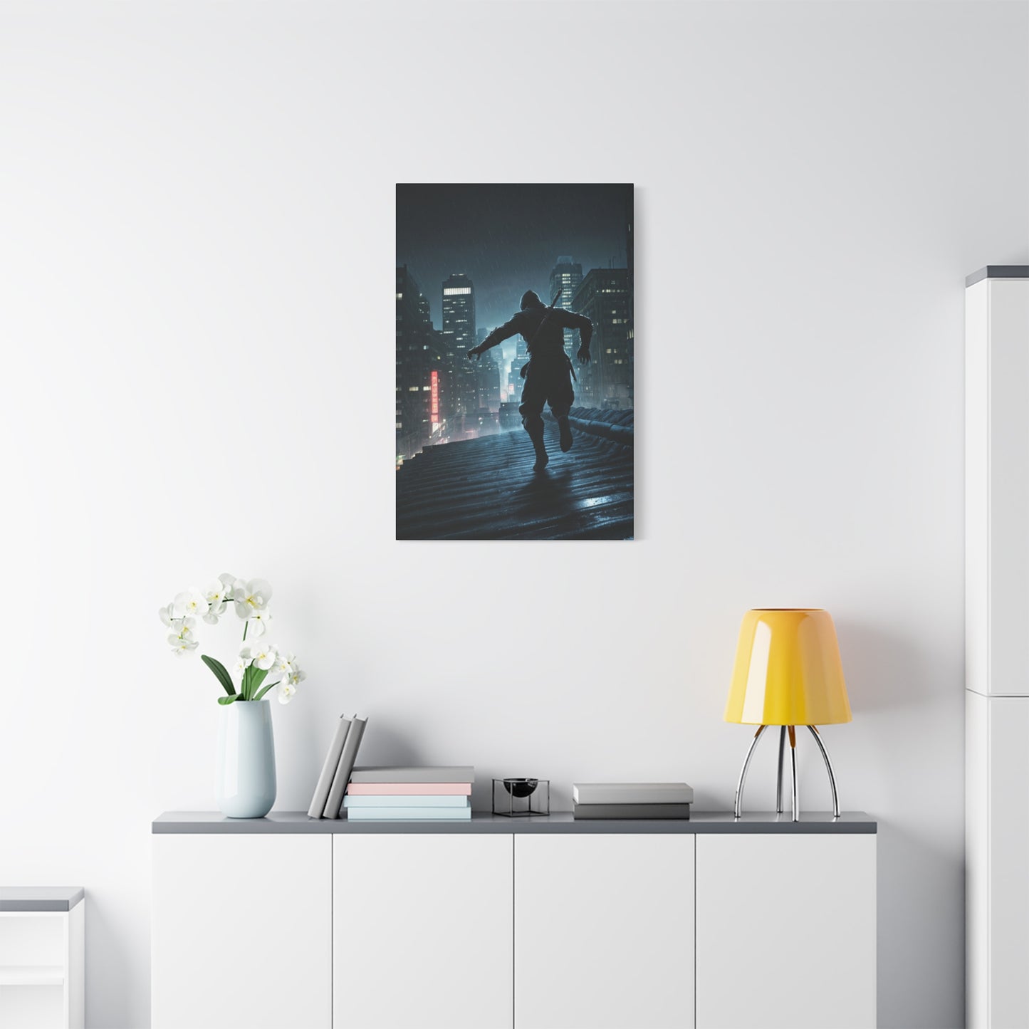 Shadow Runner Cityscape Wall Art & Canvas Prints
