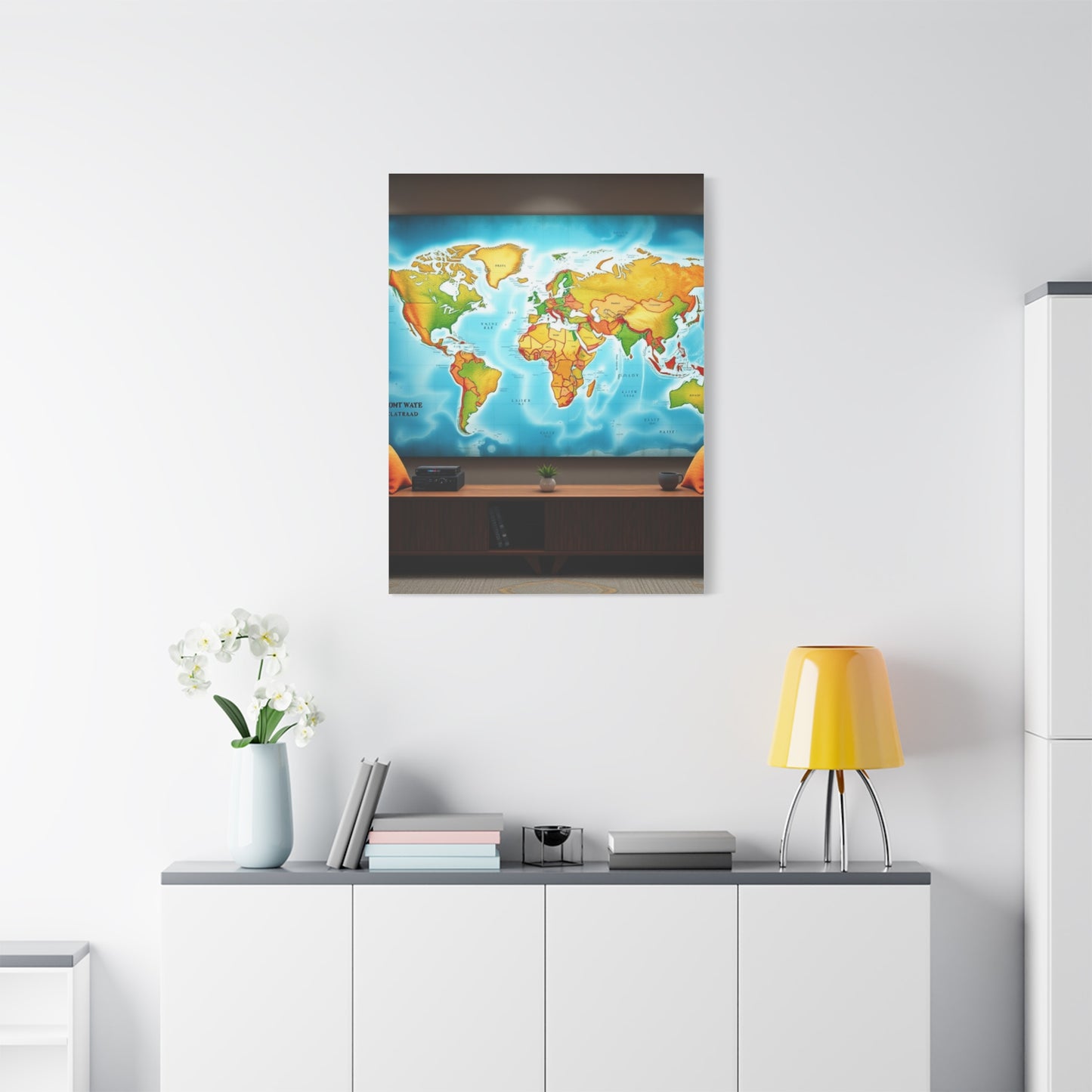 World Map Art Supreme Gallery Wall Art & Canvas Print
