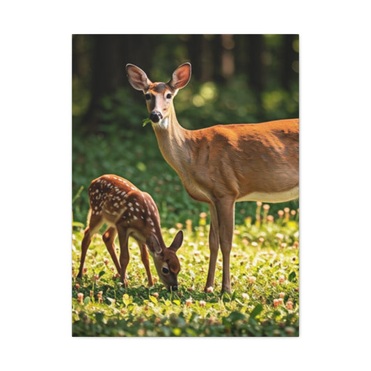 Deer Family Wall Art & Canvas Prints