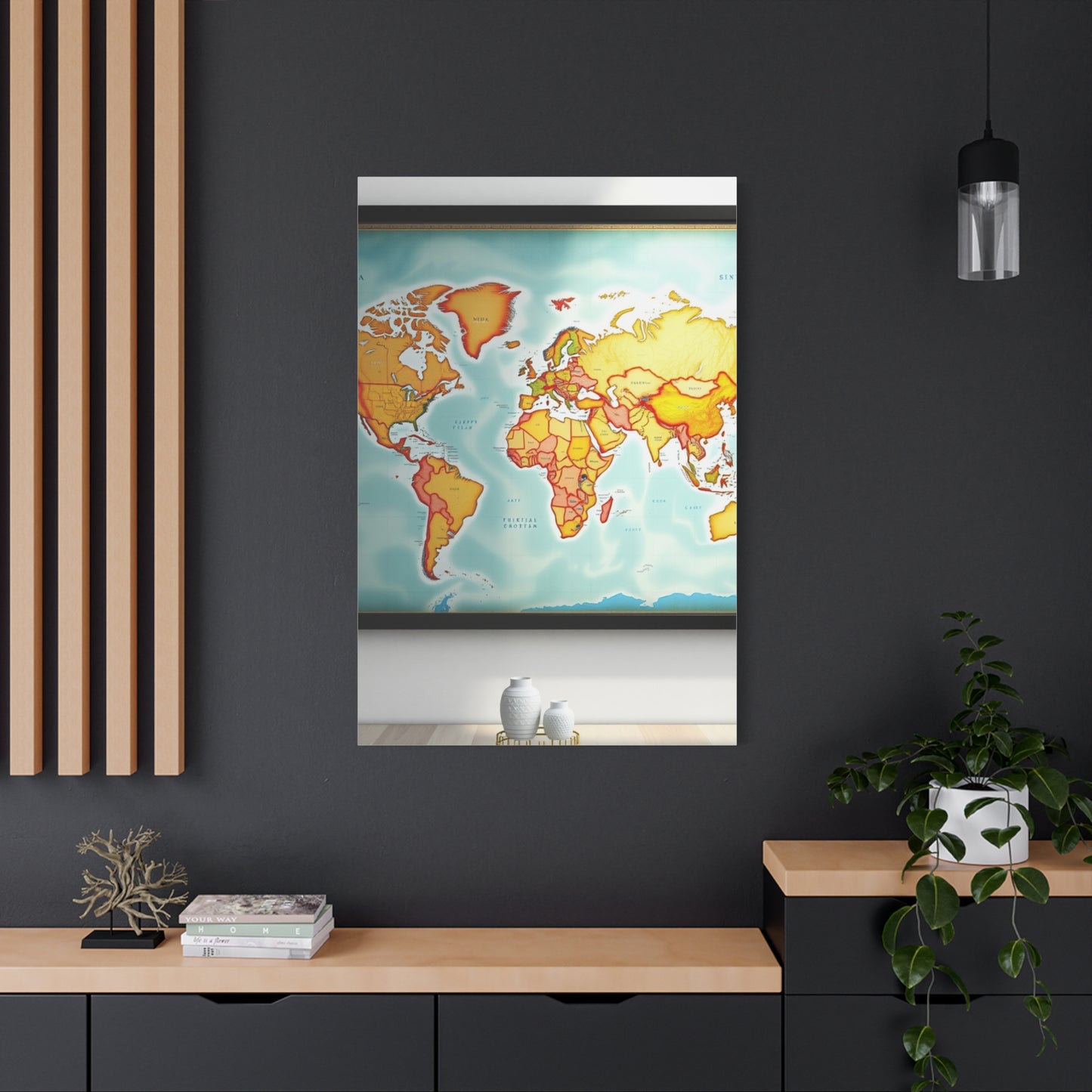 World Map Art Refined Canvas Wall Art & Canvas Print