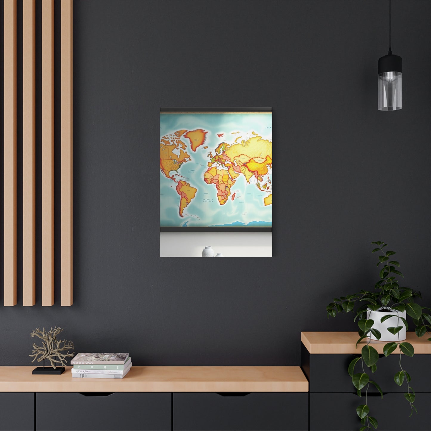 World Map Art Refined Canvas Wall Art & Canvas Print
