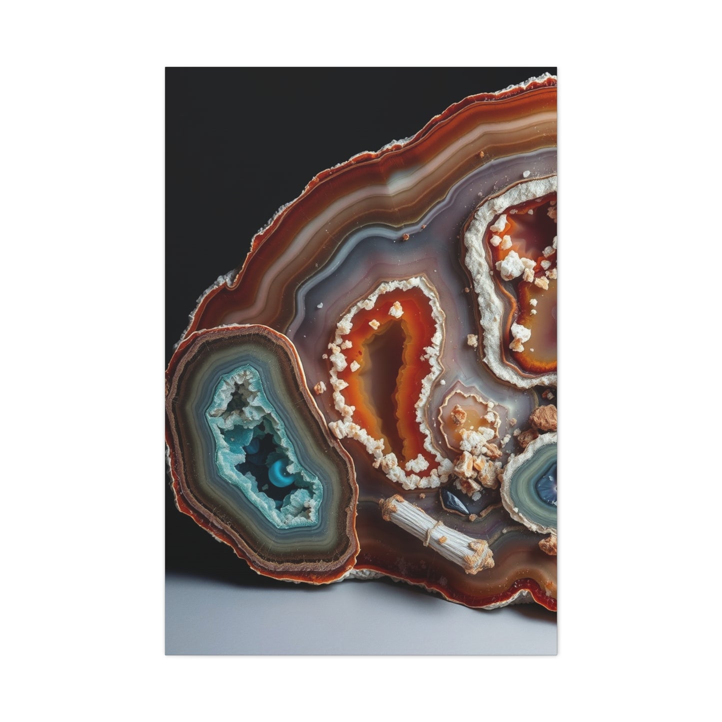 Agates, Geodes & Minerals Art Refined Canvas Wall Art & Canvas Print