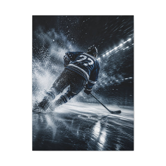 Ice Velocity Hockey Sports Wall Art & Canvas Print