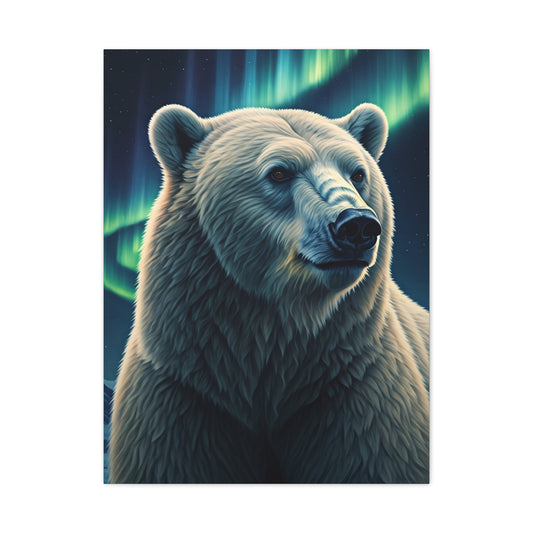Northern Lights Polar Bear Wall Art & Canvas Prints