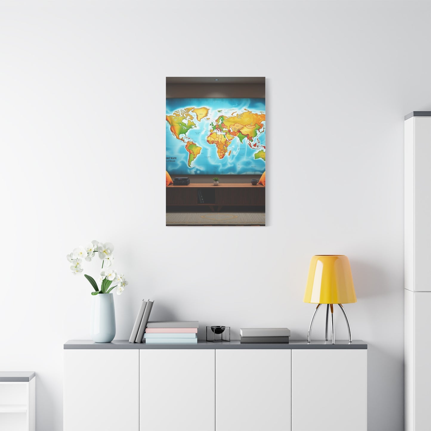 World Map Art Supreme Gallery Wall Art & Canvas Print
