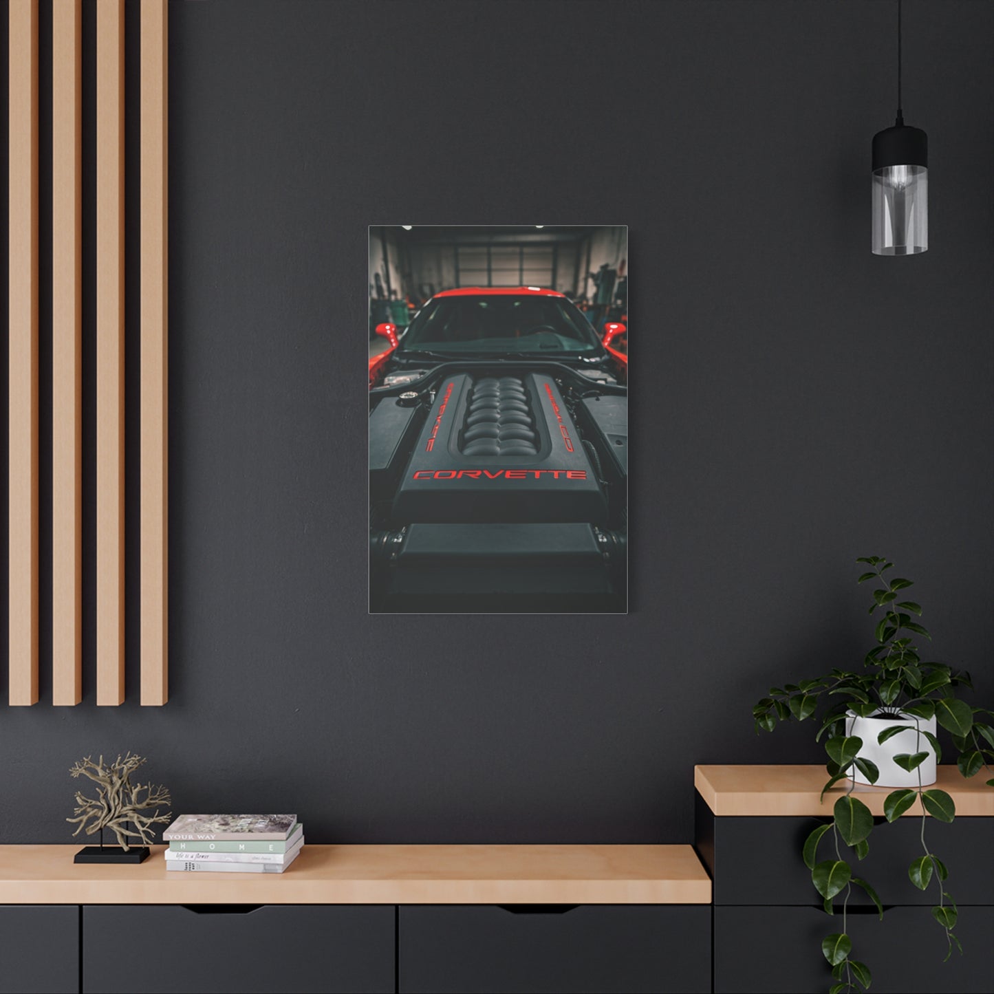 Chevrolet Corvette C6 Engine Bay Performance Detail Wall Art & Canvas Prints