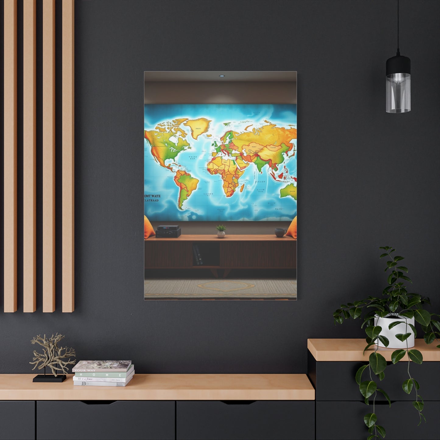 World Map Art Supreme Gallery Wall Art & Canvas Print