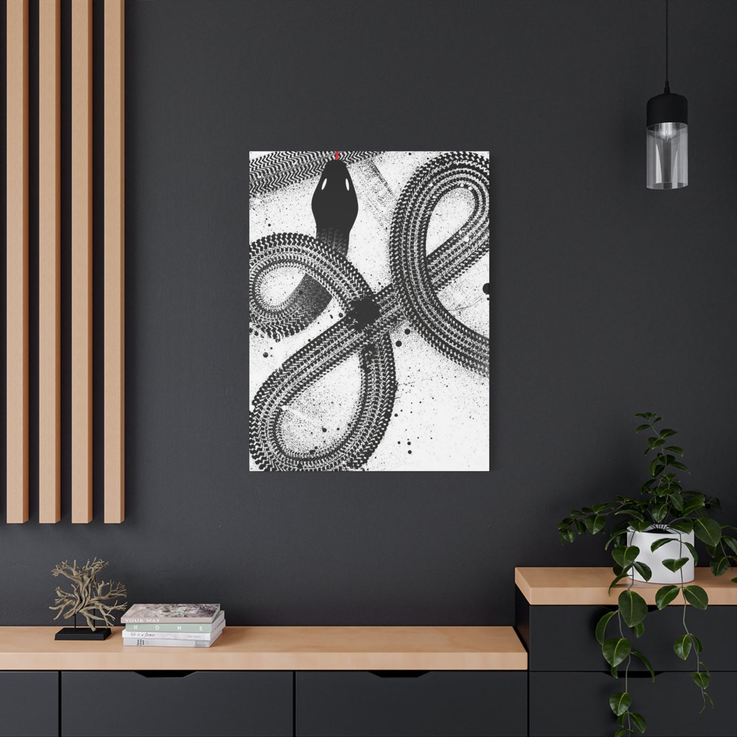 Black & White Snake Wall Art & Canvas Prints