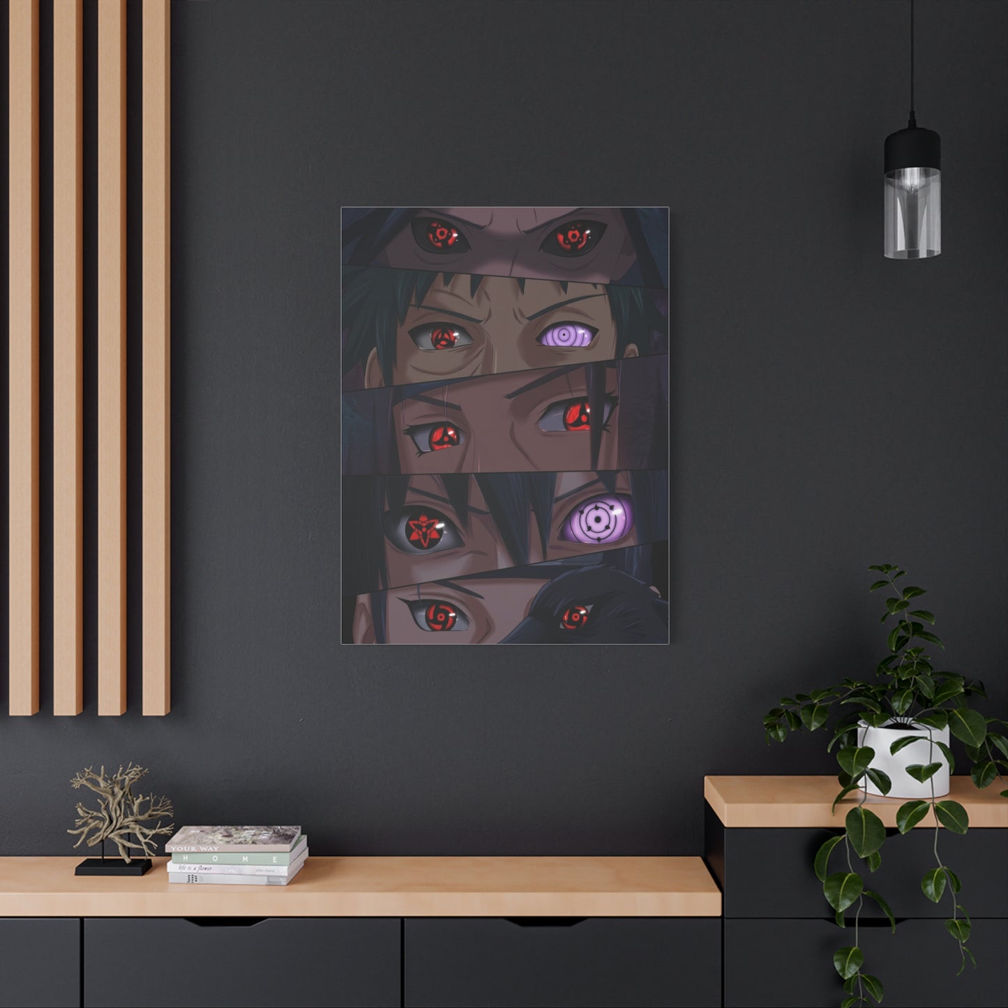 Naruto Uchiha Visual Prowess Eyes Poster Wall Art & Canvas Print