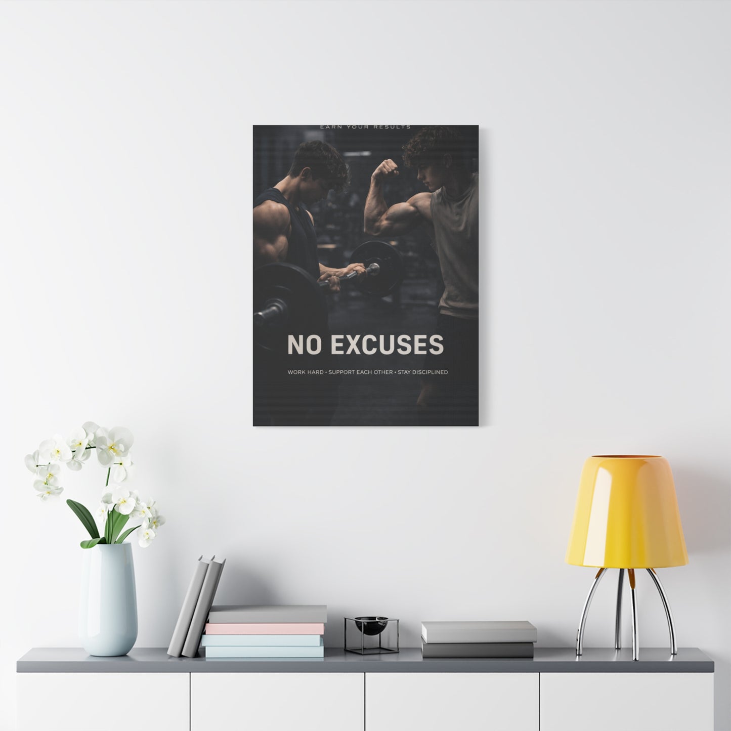 No Excuses Power Training Wall Art & Canvas Print
