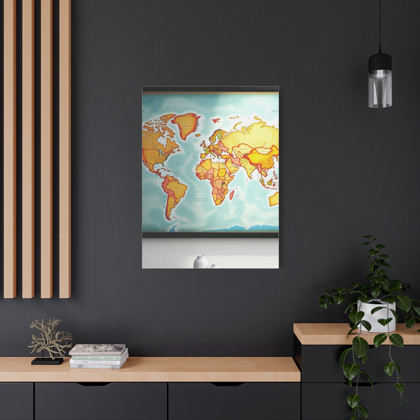 World Map Art Refined Canvas Wall Art & Canvas Print