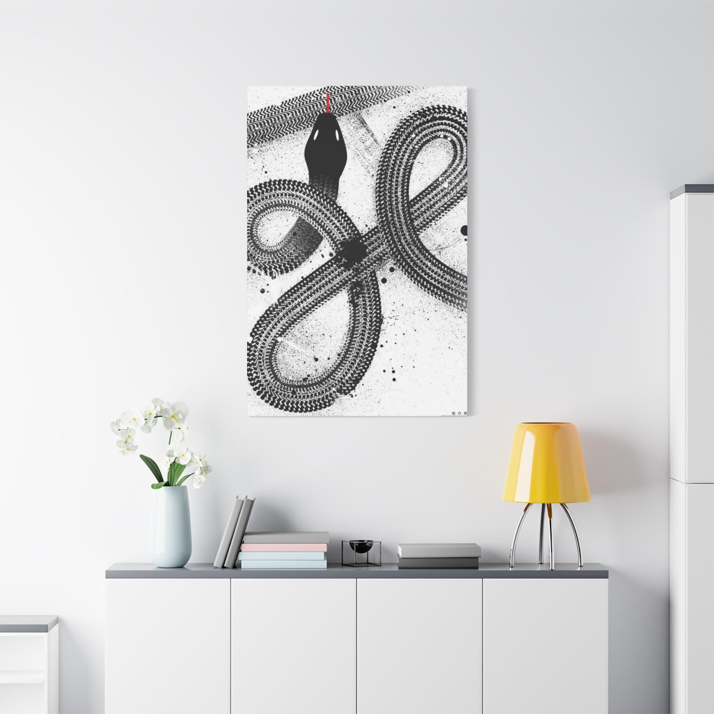 Black & White Snake Wall Art & Canvas Prints