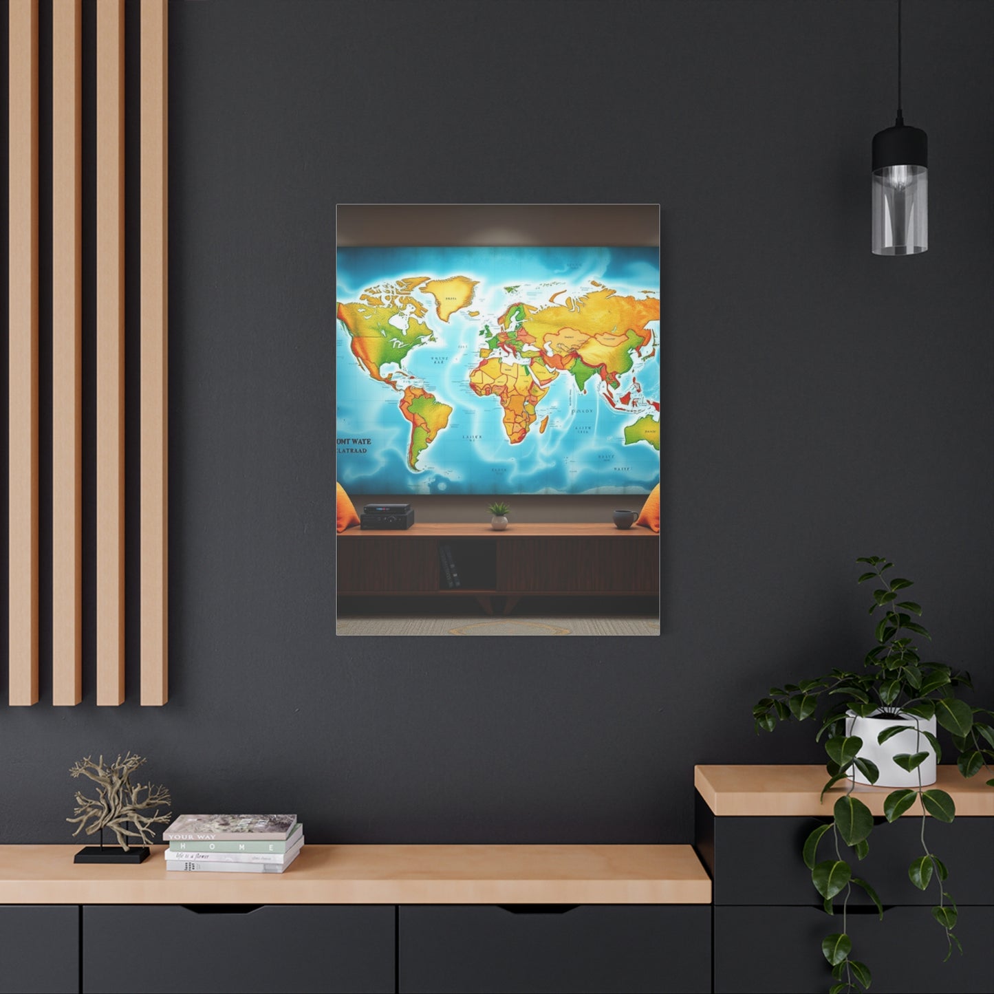 World Map Art Supreme Gallery Wall Art & Canvas Print