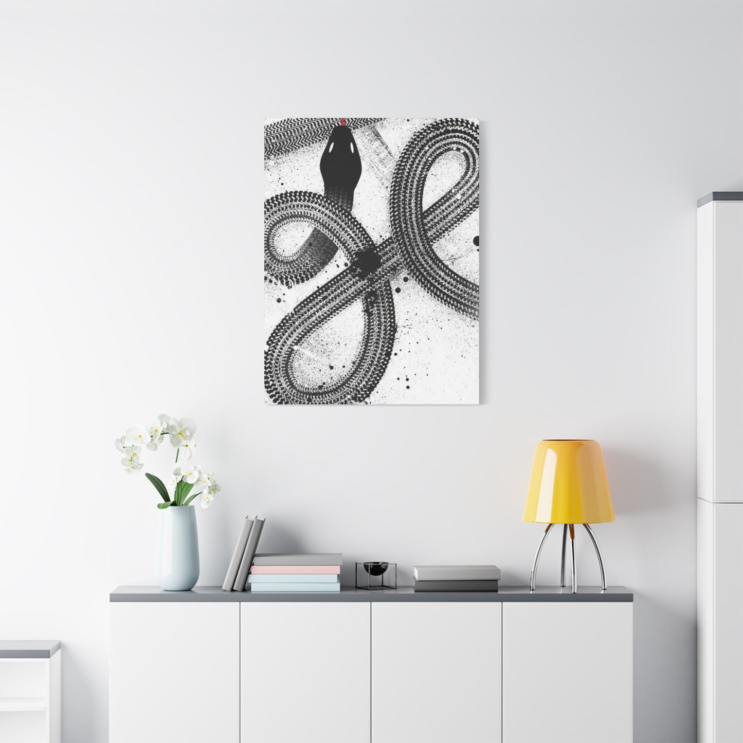 Black & White Snake Wall Art & Canvas Prints