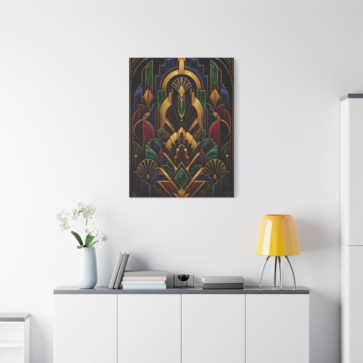 Neo Art Deco Jewel Geometry Wall Art & Canvas Print